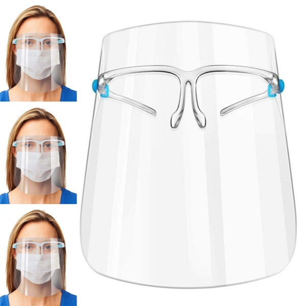 5 st Glasögon Ring Skydda Cover Transparent Akryl Ansikte Mun 5PCS