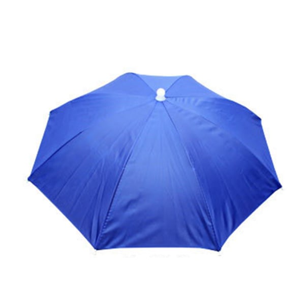 Vikbart paraply/paraply hatt UV-skydd Camping cap Royal blue
