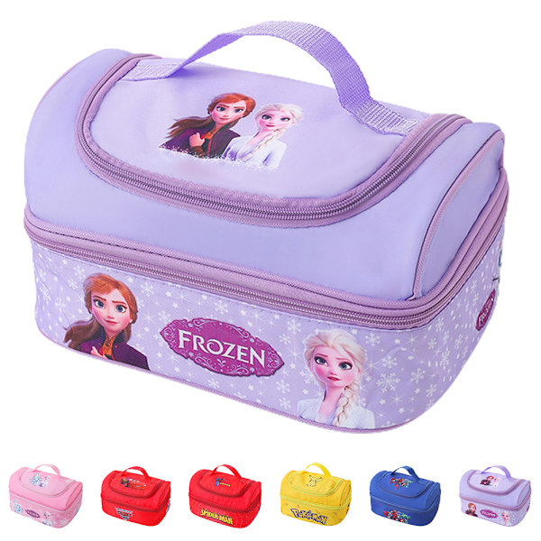Børnefrokosttaske med tegneserieprint til drenge og piger, madpakke picnicboks til picnicskole #3