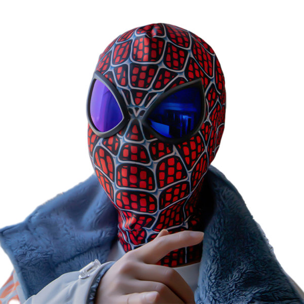 Spider-Man Cosplay Mask Unisex Vuxen Huvudbonad Halloween Rekvisita E