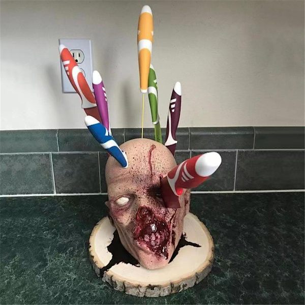Halloween-kauhupääpidike hedelmien säilytysteline koriste