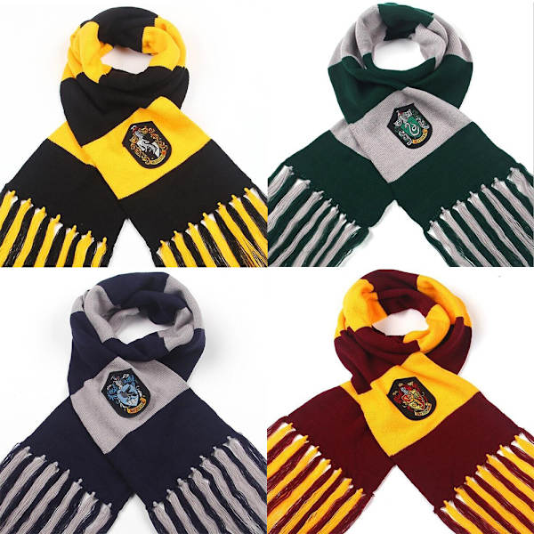 Harry Potter Julhalsduk Slips Halsband Gryffindor Hufflepuff