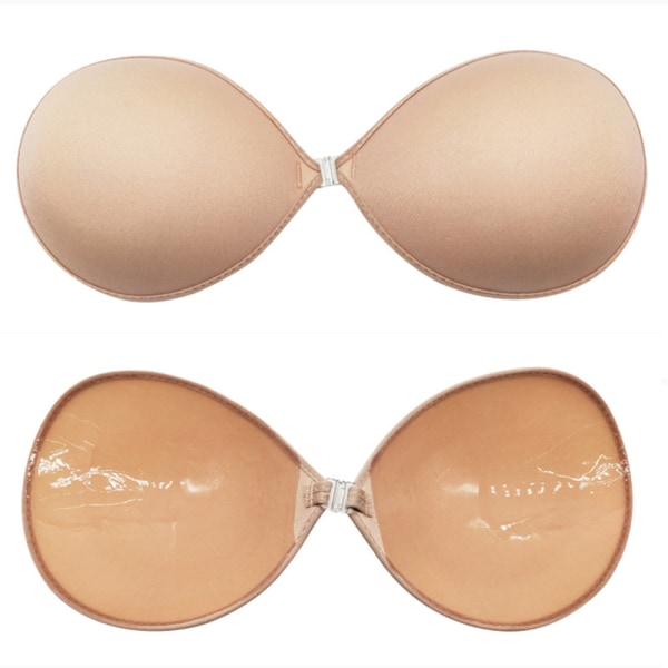Självhäftande BH, Klibbig, Bandlös, Push-up, Återanvändbar, Silikon Skin-C