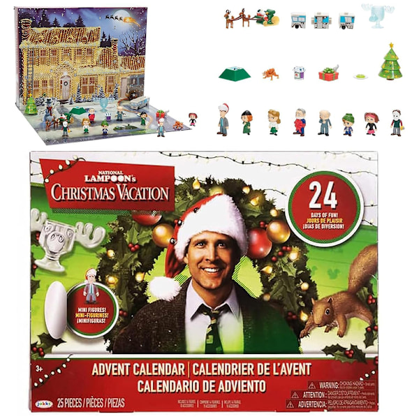 National Lampoon's Christmas Vacation Julekalender 2024 Blind Box Xmas 24 Dages Julekalender Indeholder 24 Gaver Julefigurer