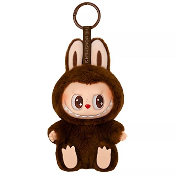 POP MART The Monsters Labubu Blind Box Samlefigur - Pop Mart Spennende Macaron Plysj Nøkkelring Utgave (1 Blind Box, 15cm) #7