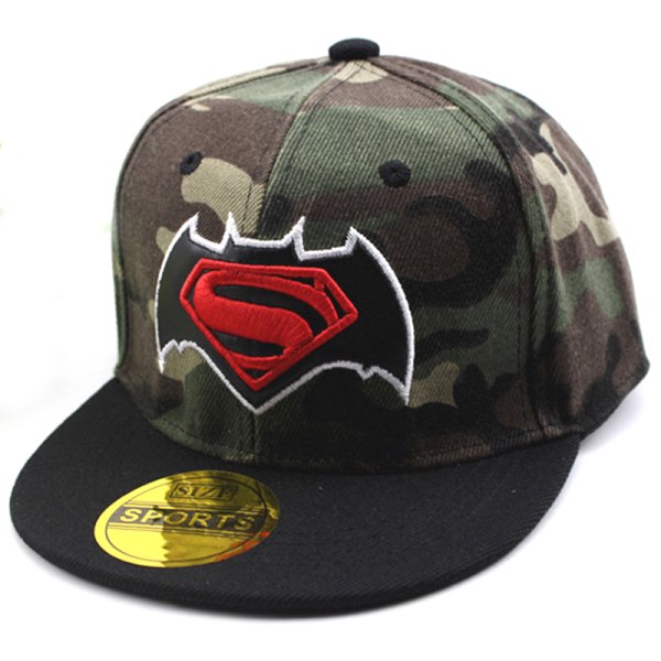 Justerbar Baseballkeps med Camouflage-tryck för Utomhussporter, Pojkar och Flickor Batman