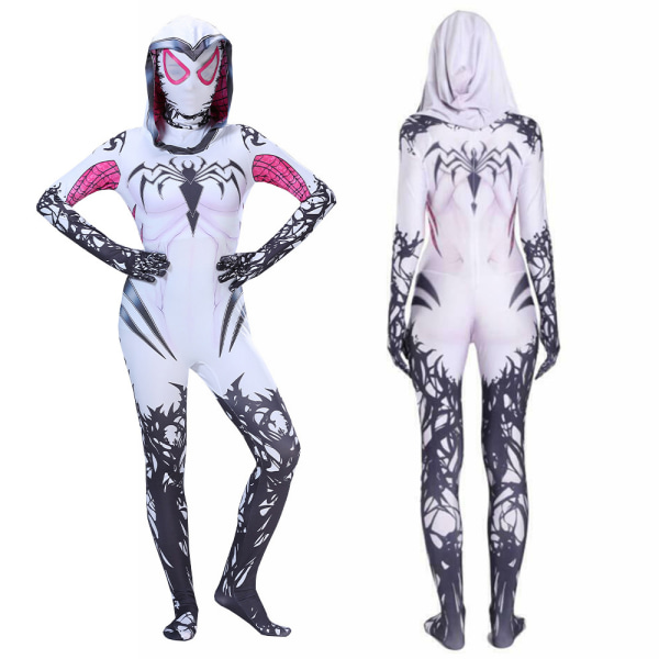 Kids Spider Gwen Bodysuit Halloween kostym Jumpsuit Outfit 150cm