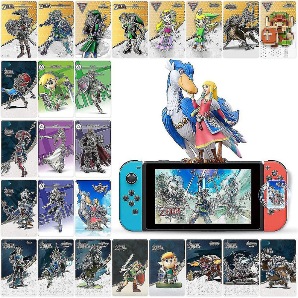 The Legend of Zelda Breath Of The Wild Amiibo NFC Cards Switch 25 PCS