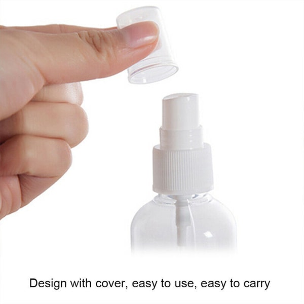 Plast tom sprayflaska transparent för bärbar parfym 10pcs