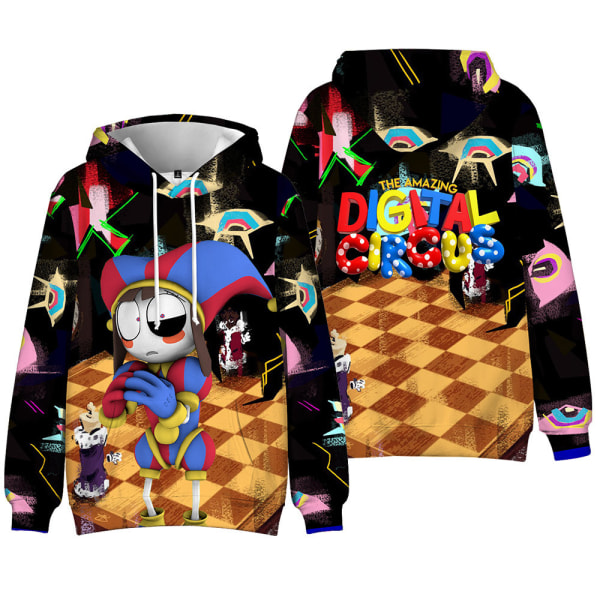 Barnens Fantastiska Digitala Cirkus Pojkar Hoodies Långärmade Toppar E 130cm