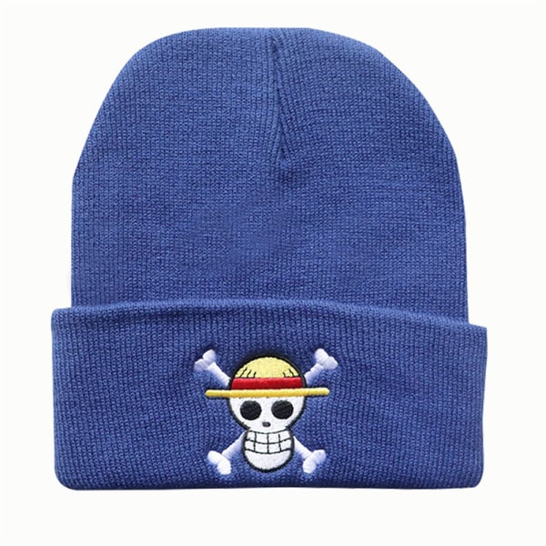 Herr Pirat Kung Broderad Hatt för Vuxen Vinter Julgåva dark blue