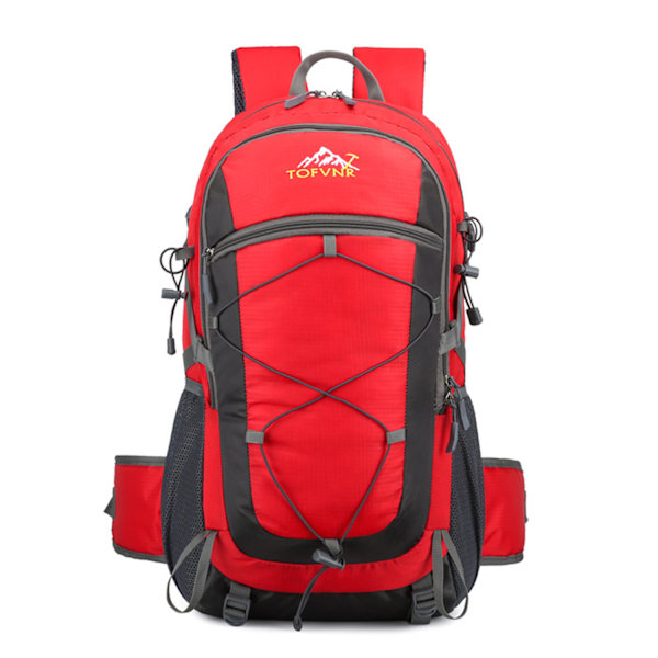 Vandringsryggsäck, 36-55L Trekkingryggsäck, Vattentät Utomhusryggsäck, Reseryggsäck, för Sport, Cykling, Klättring, Bergsklättring red