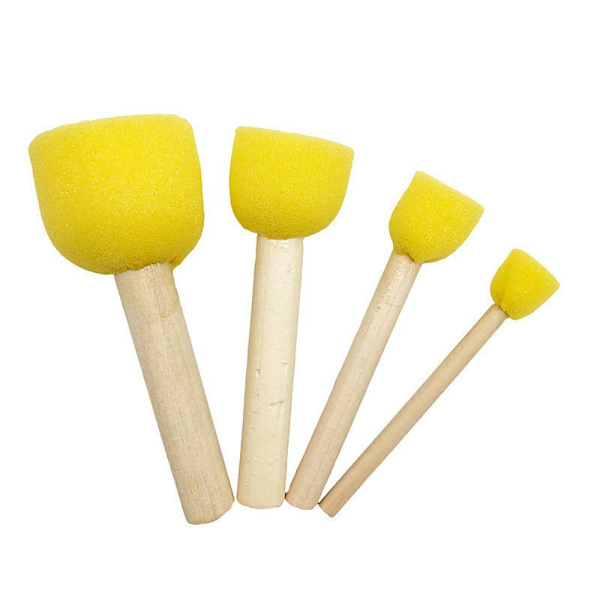 4 KPL DIY Sapluunasivellin Sienityökalu Huonekalukäsityö Sienimaali 4 Pcs