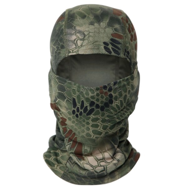 Taktisk kamuflasje jaktmaske hodeskjerf Airsoft-hatt Python jungle