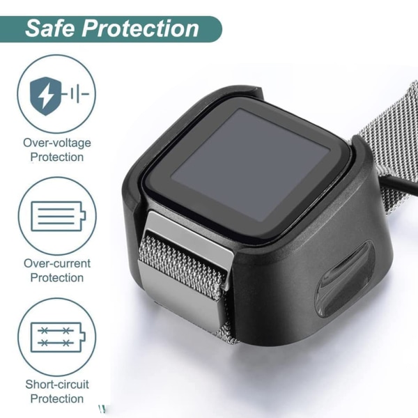 Fitbit Versa 1 lader Smartklokke ladestasjon