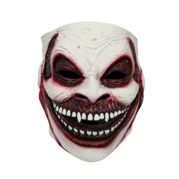Läskig Mask Halloween Kostym Fest Cosplay Skräckrekvisita Vuxen white