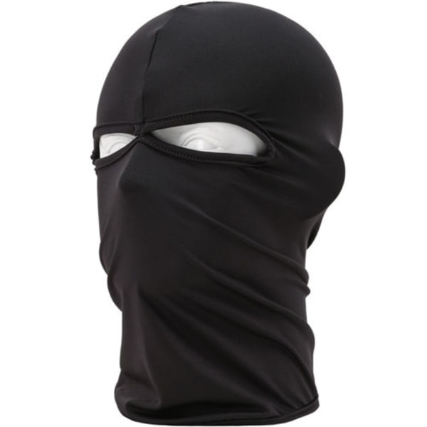 Balaclava Mask 2 Hål Skidmask Full Ansiktsmask Halsvärmare Motorcykel Hjälm Dark grey