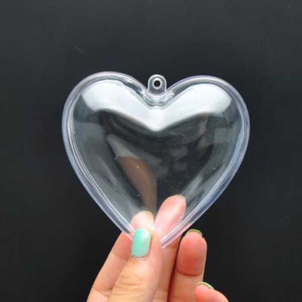 5 st julgranshängen i hjärtform för festdekoration hemma Heart 80×78×46mm