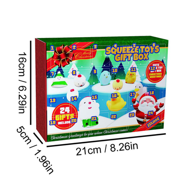 24 Olika Squishy Fidgets Jul Adventskalender Överraskningslåda