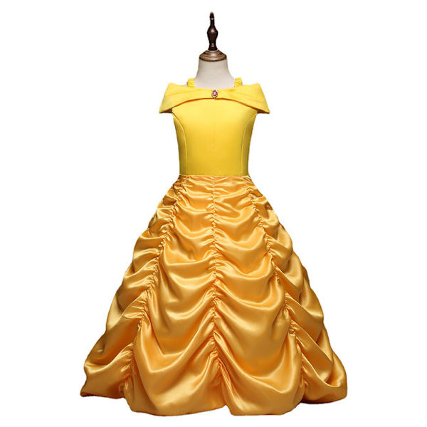 Børnefest Piger Belle Prinsesse Kjoler Børn Halloween Fødselsdagstøj Fancy Kjoler 110cm