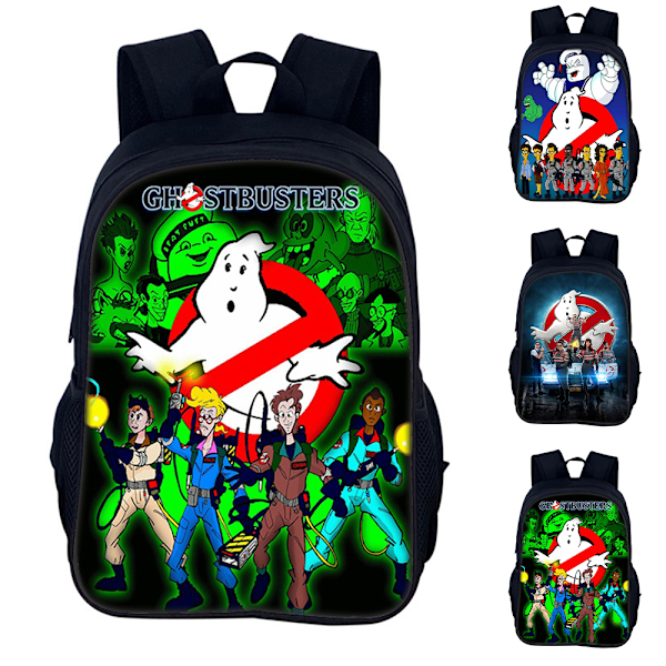 Ghostbusters Print Laptop Ryggsäck Män Resväska Skola Väska Ryggsäckar Män Resväska Axelväskor B
