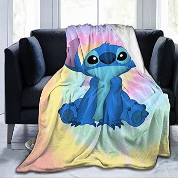 Stitch Tæppe 3D Printet Blødt Varmt Tæppe Til Sofa Seng C 150*200cm