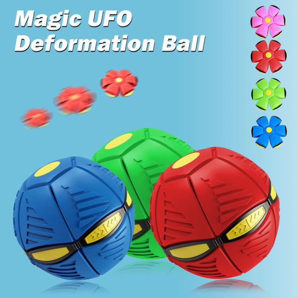 UFO flygande leksaker Magic boll för pojkar Flickor Utomhussportgåvor Blue