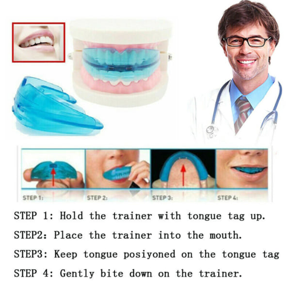 Dental Ortodontic Teeth Corrector hängslen Tandhållarverktyg Blue