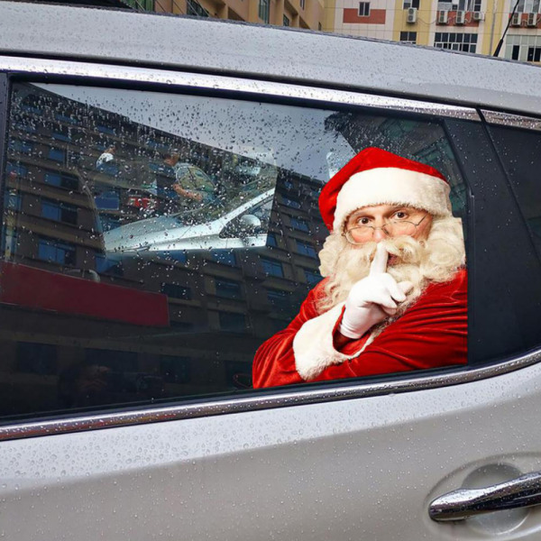 Jul klistermärken dekor bil fönster glas dekal Xmas prydnad B-right