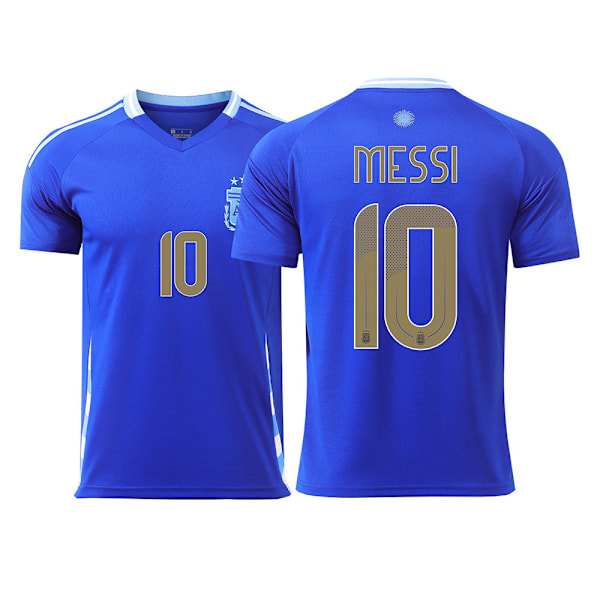 2024 Argentina Hemma- och Bortatröjor NO.10 MESSI Fotbollströja Vuxen Herr Fotbollströja L