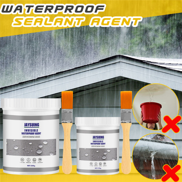 2X Invisible Waterproof Bonding Wall Adhesive Sealant Anti-läckage Agent Kit 300g