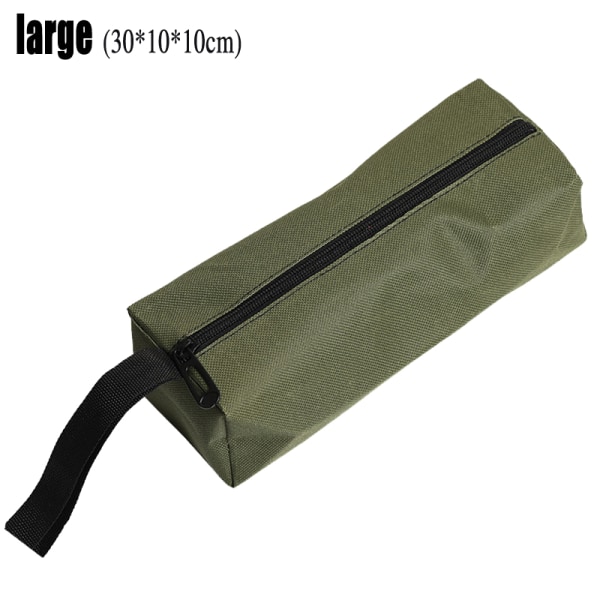 Bärbar Förvaringsväska Spännverktyg Dragkedja Fickorganisatör Påse Fodral Green S