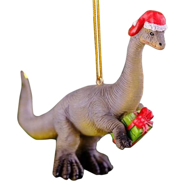 Julgranshängande dinosauriedekorationer för fest C