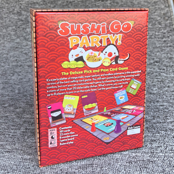 Interaktivt spel Sushi Go Kul Kortspel Familj Sushi-Go Party Plocka Och Skicka Kort B