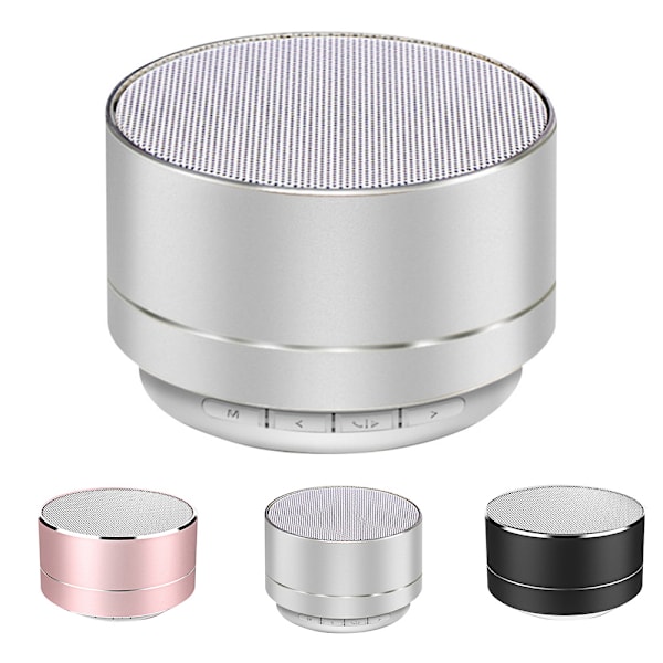 Kannettava langaton Bluetooth-kaiutinradiopuhe Silver