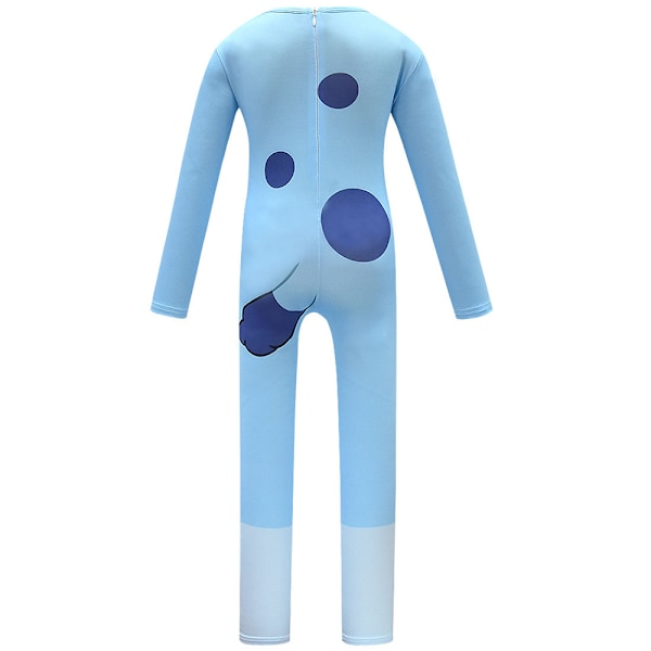 Kids Boys Bluey Kostym Maskeraddräkt Jul Halloween Fest Jumpsuit Romper Blue 130cm