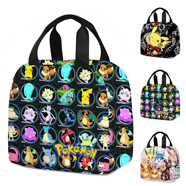 Barn Anime Cartoon Tryckt Isolerad Lunchlåda Väska För Pojkar & Flickor, Mat Pack Picknicklåda För Picknick Skola #2