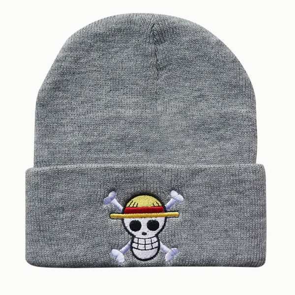 Herr Pirat Kung Broderad Hatt för Vuxen Vinter Julgåva grey