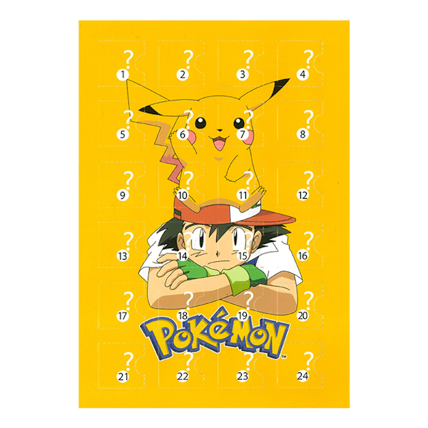 2024 Adventskalender med 24 Pikachu-figurer för barn Jul 24 dagars nedräkning Roliga leksaker Presenter till pojkar och flickor Julparty Favoritpresenter