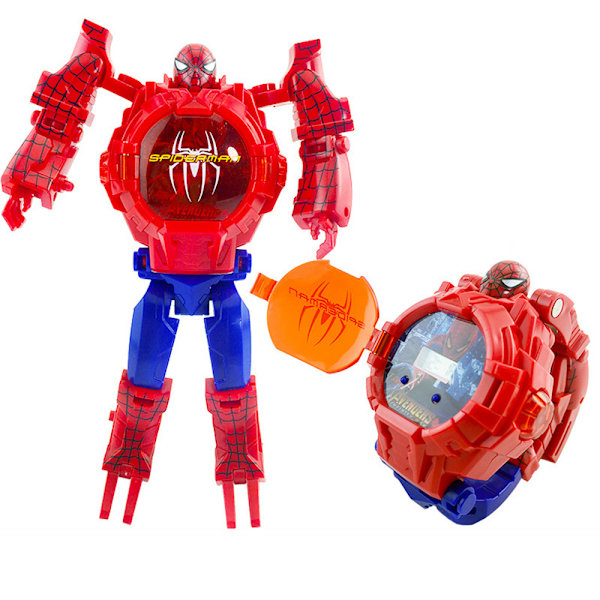 Børne Drenge Rem Armbåndsur Tegneserie Superhelt Transformer Ure Legetøj Spider-Man