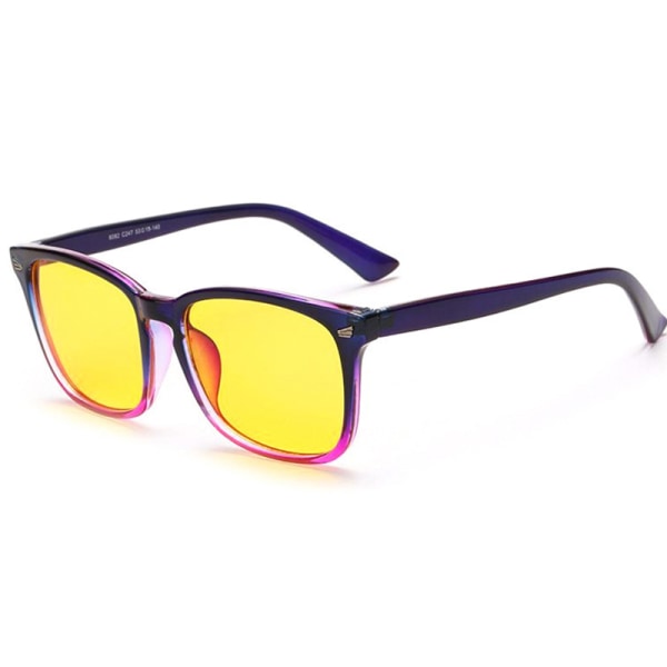 Unisex Blå Ljusblockerande Glasögon Dator Smarttelefon Syn Purple 1pair
