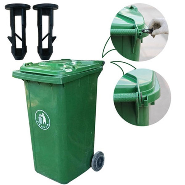 2 st Plastpropp Länk Fästning Stark Sopkärl Lock Gångjärnsstift 2pcs