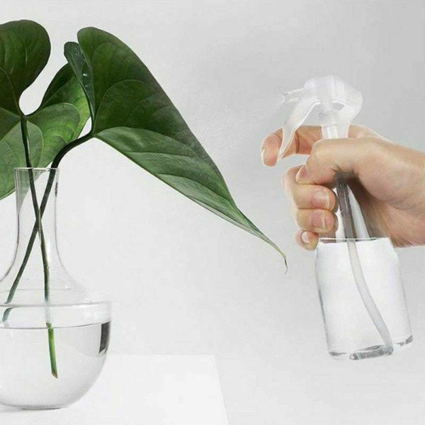 Plastflaska för bevattning, liten, klar, handhållen, trädgård 200ml 1pcs