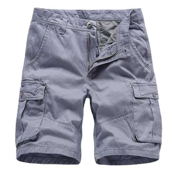 Sommar Herr Casual Solid Färg Lös Cargo khaki 38