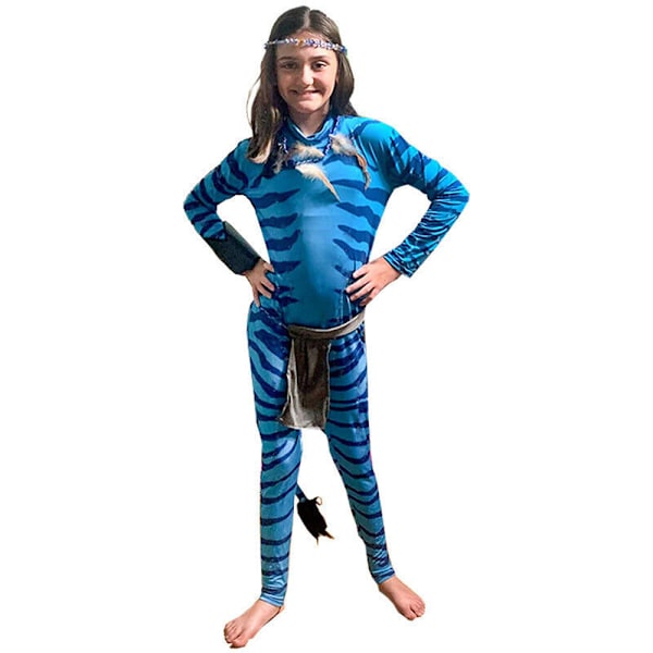 3-14Y Avatar Jake Sully Neytiri Jumpsuit Halloween Kostume M