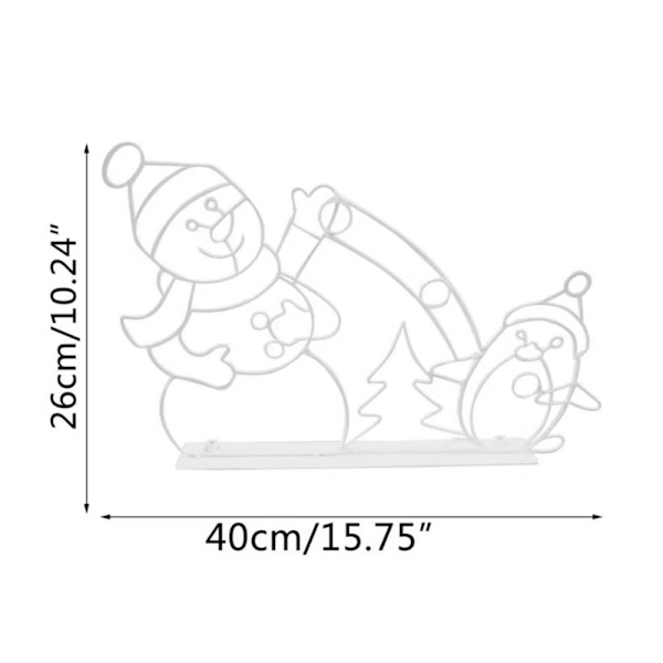 Lekfull animerad snöbolllampa, LED-utomhusjuldekoration B
