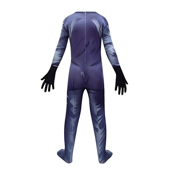 Lasten Skibidi Toilet TV Man Halloween -asu, haalari ja maskisetti 120cm