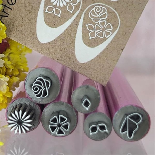 DIY Nagelstempelset för Naglar, Nagelkonst-Pennset, Punktverktygssats för Flickor, Kvinnor, Presenter 6pcs