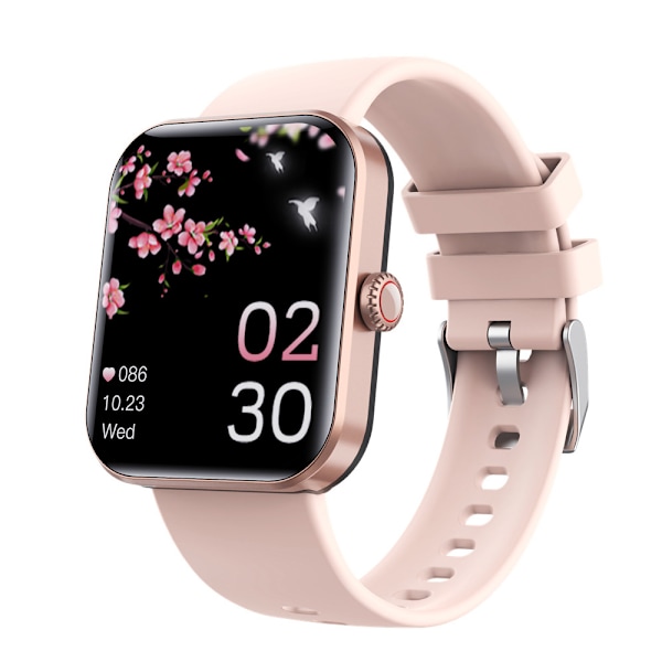 Herre Smartwatch Bluetooth Opkald Udendørs Tre-sikker Sportsur Bælte Puls Trykovervågning Ure Armbånd Pink