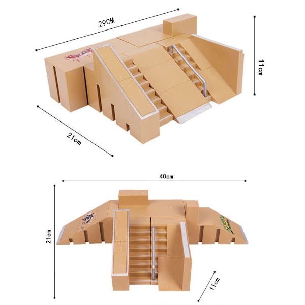 Skatepark Ramp Kit Tech Deck Mini Fingerboard Ultimate Park A